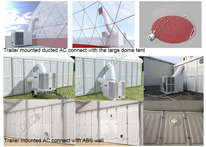 Il rimorchio all'aperto 10HP ha montato l'uso di raffreddamento veloce della tenda industriale di stoccaggio del condizionatore d'aria