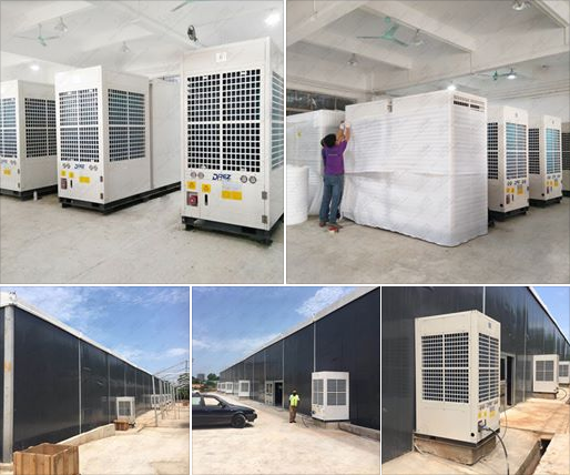 Grande condizionatore monoblocco di raffreddamento a aria di 28 tonnellate per la tenda di mostra
