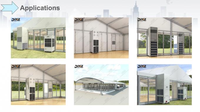 Drez ha imballato il sistema di raffreddamento 15HP di Aircond condizionatore d'aria della tenda da 12 tonnellate per la mostra