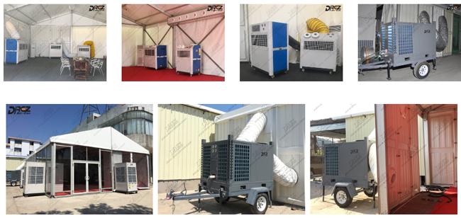 Sistema di raffreddamento della tenda di Drez del condizionatore d'aria 10HP 29KW di progettazione della tenda integrata portatile del partito