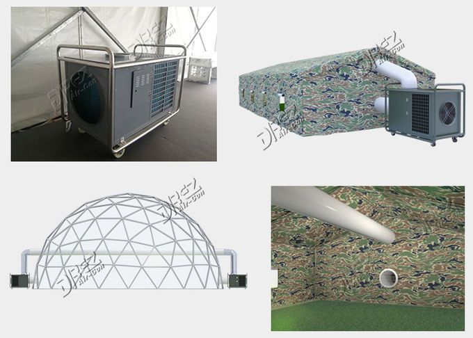 10HP uso di raffreddamento e di riscaldamento del condizionatore d'aria portatile orizzontale della tenda da 9 tonnellate